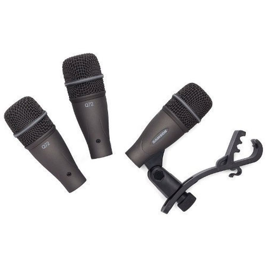Set-De-3-Microfonos-Para-Bateria-Con-Soporte-Samson-Dk703