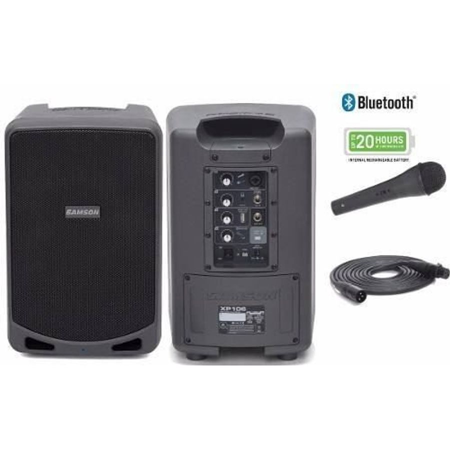 Sistema-De-Sonido-Portatil-Samson-Xp106-Bluetooth-Microfono