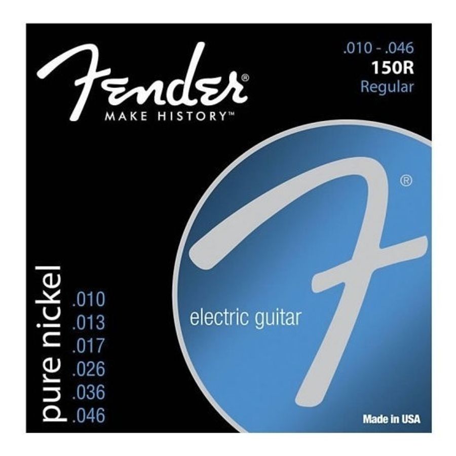 Encordado-Para-Guitarra-Electrica-Fender-150r-De-Calibres-010---046-En-Acero-Niquelado-Alto-Rendimiento-Tension-Normal