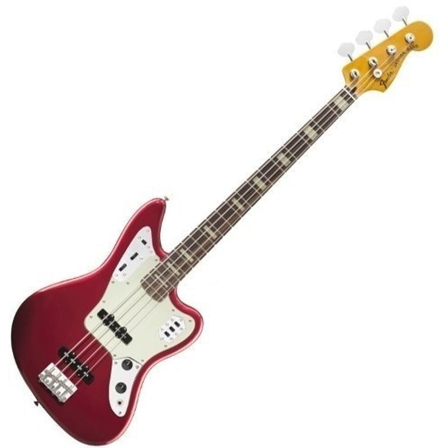 Bajo Fender Jaguar Bass Deluxe Activo Candy Apple Red Baires Rocks