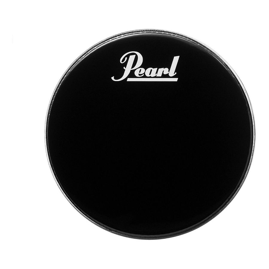 Parche-Para-Bombo-Pearl-Pth-20pl-Protone-De-20-Pulgadas-Color-Negro-Con-Logo-Pearl-Blanco---Resonante