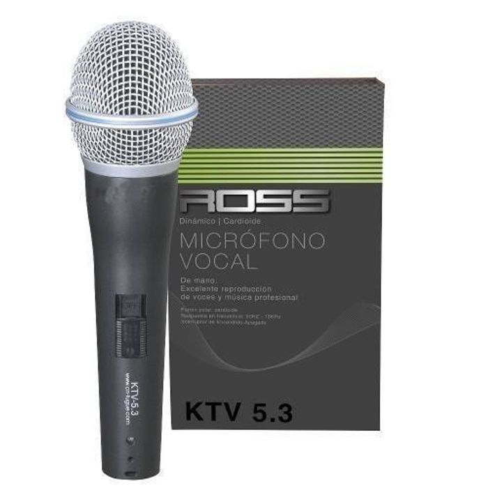 Microfono-Vocal-Metalico-Dinamico-Cardioide-Con-Cable-Ross