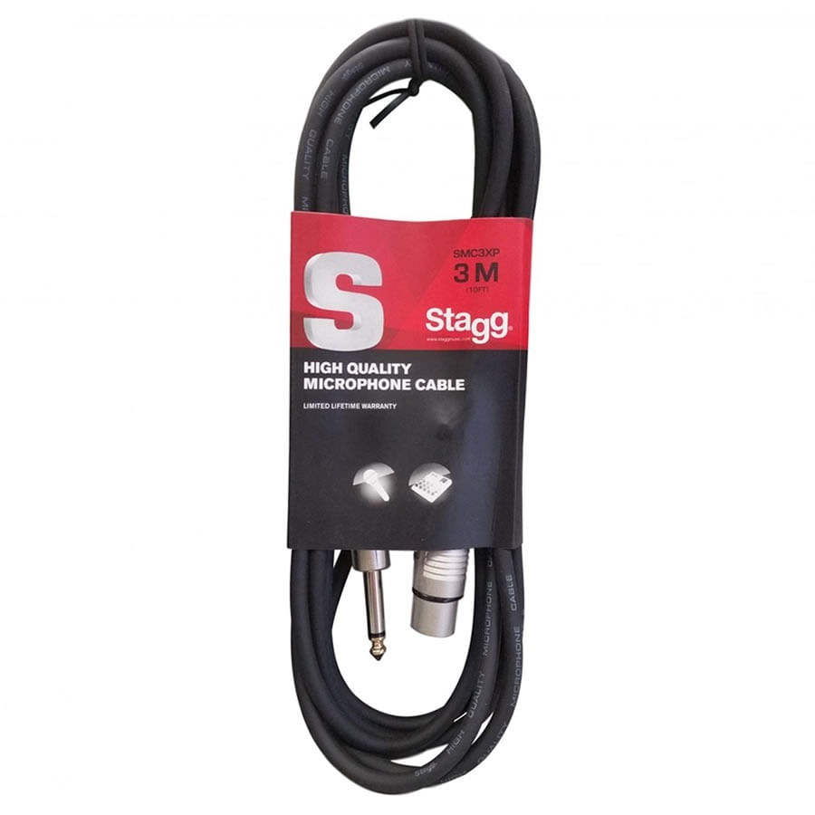 Cable-Canon-Xlr---Plug-Stagg-Standard-3-Metros-Smc3xp