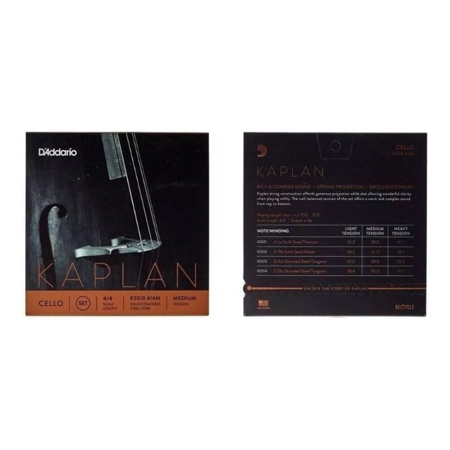 Encordado-Para-Cello-Daddario-4-4-Kaplan-Tension-Media