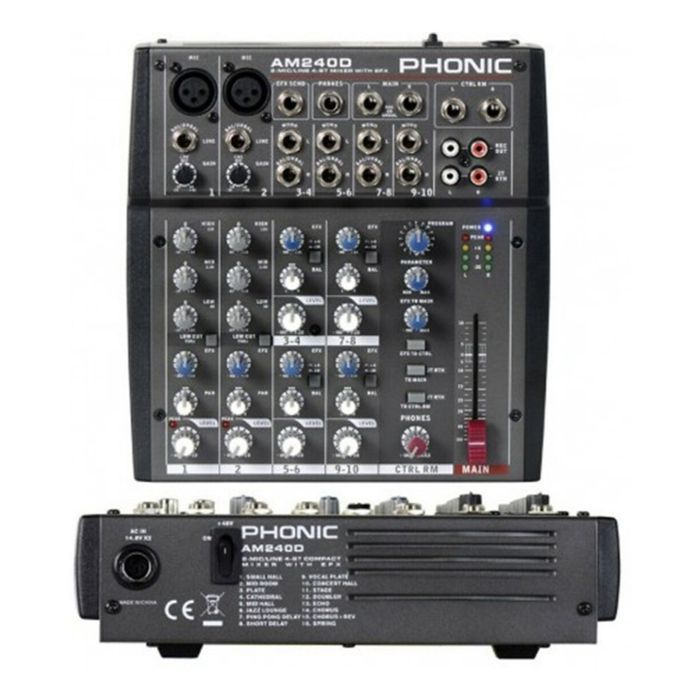 Consola-Mixer-Phonic-Am-240d-Compacto-2-In-Mic-linea-Dfx