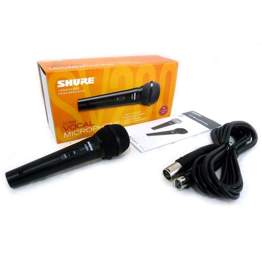 Microfono-Dinamico-Shure-Vocal-Sv200-Con-Switch-Y-Cable-Xlr