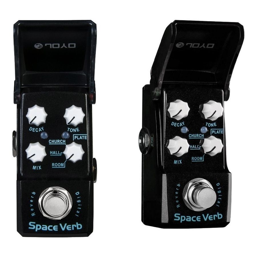 Mini-Pedal-Joyo-Ironman-Jf-317---Ironman-Space-Verb-Reverb-Con-Cubierta-Protectora---True-Bypass---Robusto-Y-Solido