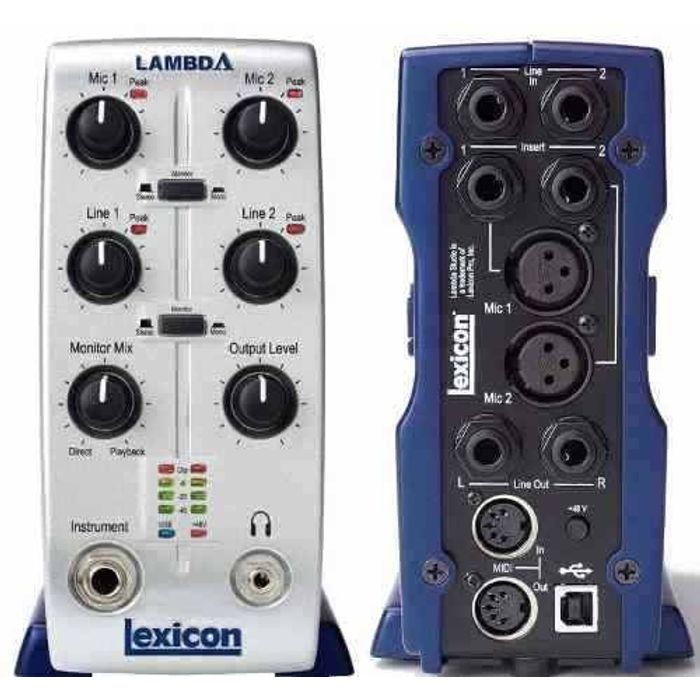 Placa-Audio-Externa-Interfaz-Usb-Lexicon-Lambda-Pre-Dbx-Midi