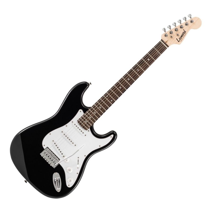 Guitarra-Electrica-Leonard-Le362-Tipo-Stratocaster-Con-Palanca-Y-Cable-Microfonos-Sss-De-21-Trastes-Con-Puente-Tremolo