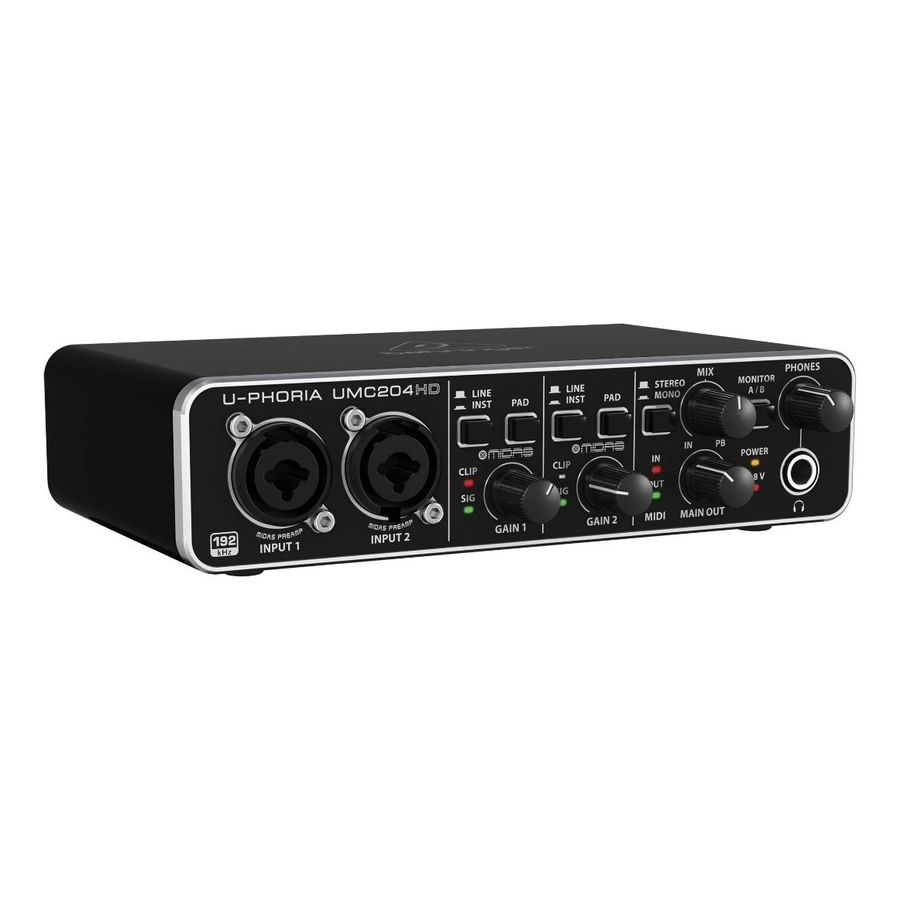 Звуковая карта behringer umc204hd настройка