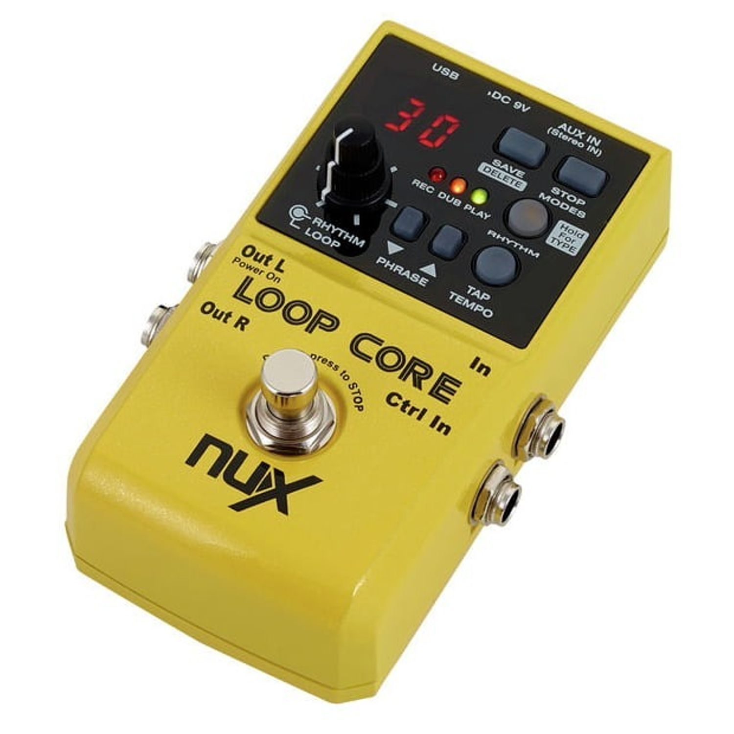 Pedal Guitarra Nux Loop Core True Bypass Looper Hasta 6 Horas De
