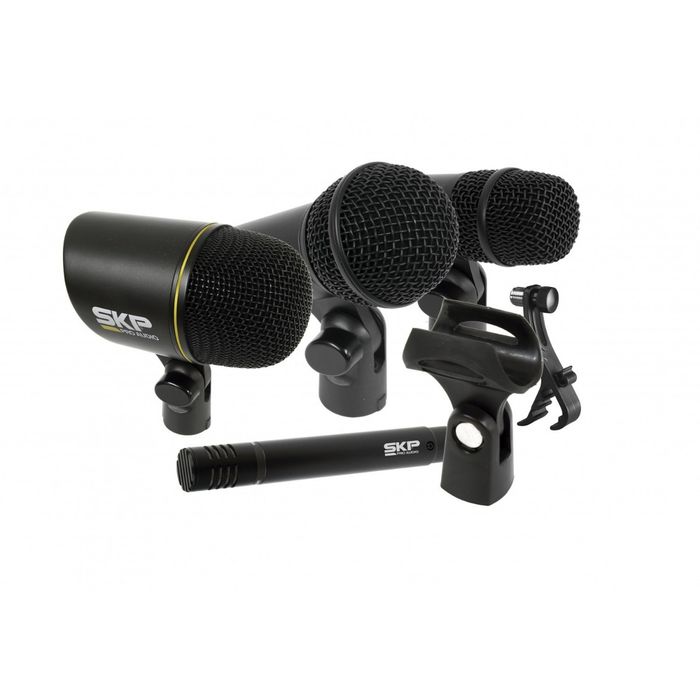 Set-De-Microfonos-Para-Bateria-Skp-Dms-7-Con-Estuche-Rigido