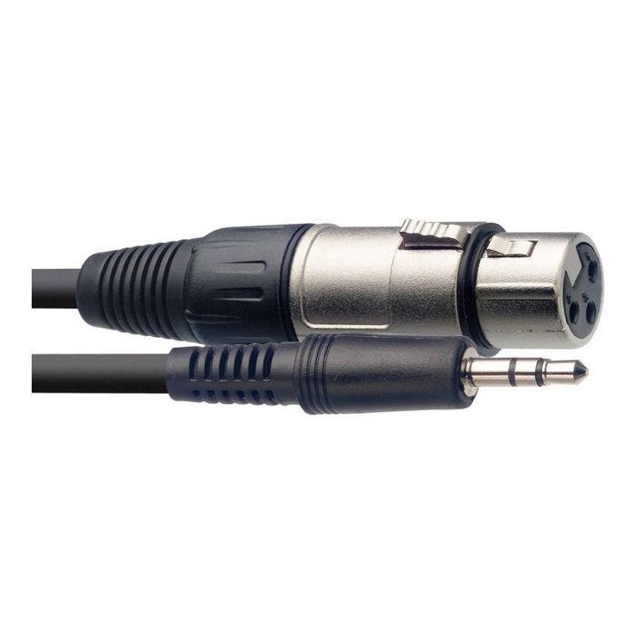 Cable-Mini-Plug-Stereo-A-Canon-Stagg-Medida-3-Metros-Sac3mpsxf-Conector-De-Entrada-Xlr-Conector-De-Salida-Mini-Plug