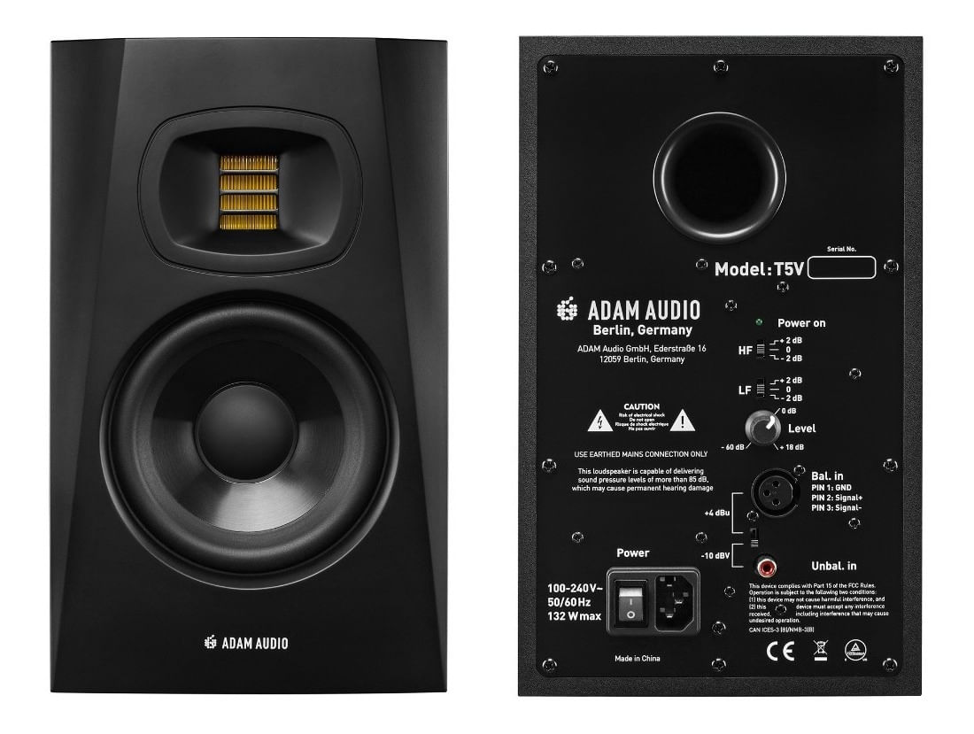 Monitor Activo para Estudio ADAM AUDIO T5V BK US – DoMiSol