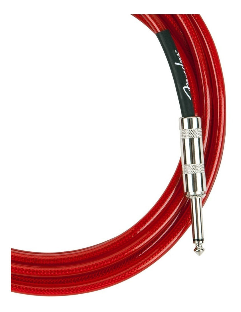 Cable reforzado para guitarra 15 pies CM-12 color Rojo