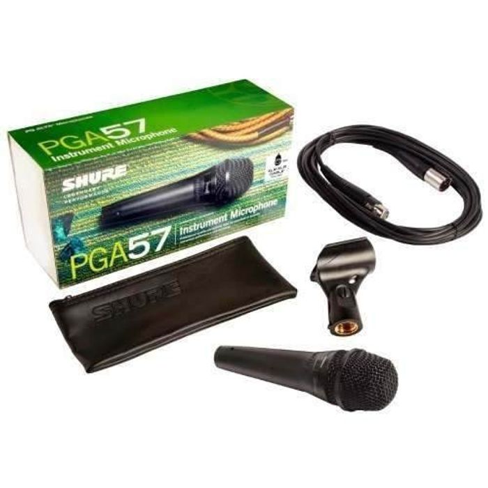 Microfono-Shure-Pga57-xlr-Para-Instrumentos-Con-Cable-Xlr