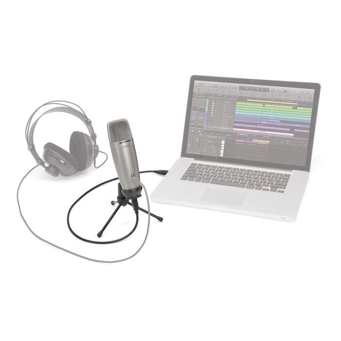 Microfono-Condenser-Samson-C01upro-Usb-Color-Plateado