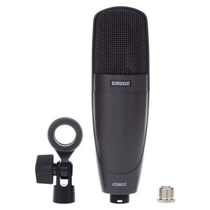 Microfono--Shure-Skm32-Condenser-Diaframa-Grande-C--Soporte