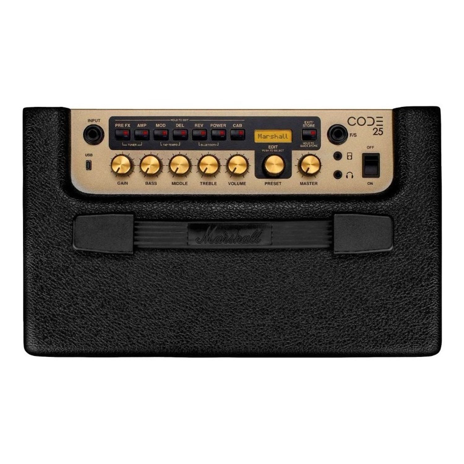 Amplificador Marshall Code 25 Watts Guitarra Bluetooth Usb Baires Rocks