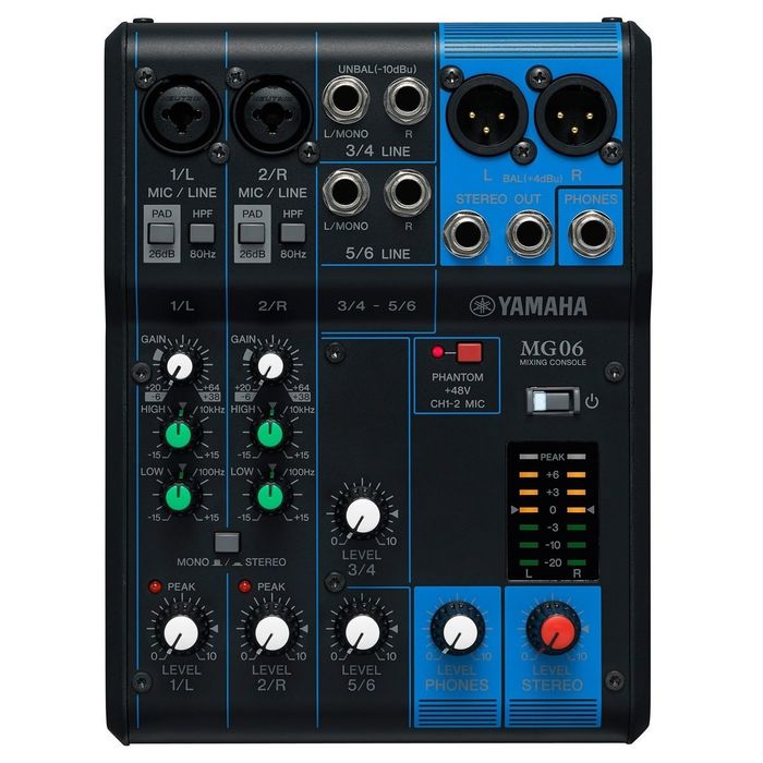 Mixer-Consola-Yamaha-Mg06-Analogica-Compacta-De-6-Canales
