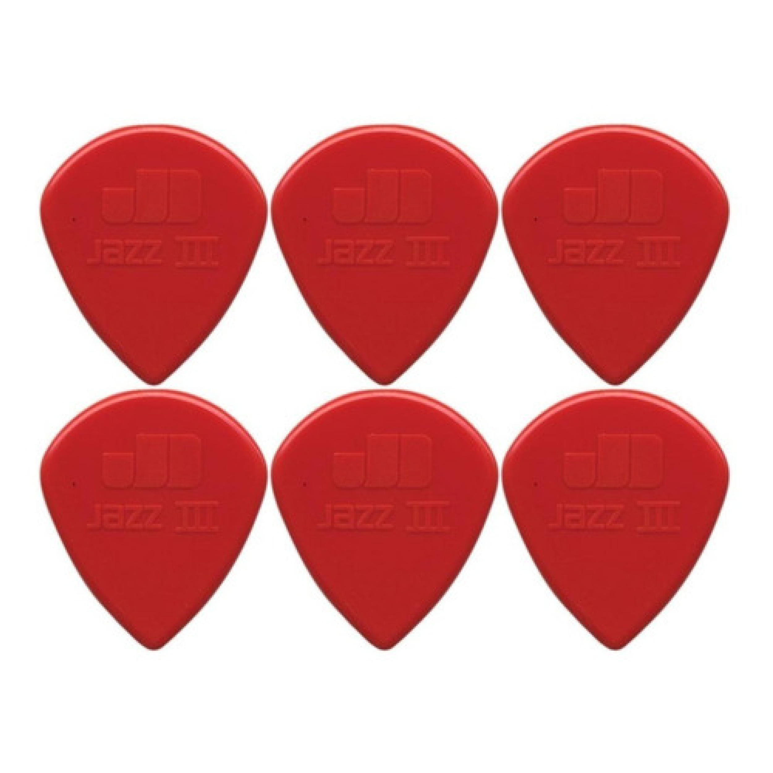 Puas Jim Dunlop 47P3N Nylon Jazz III Pack x6 - Baires Rocks