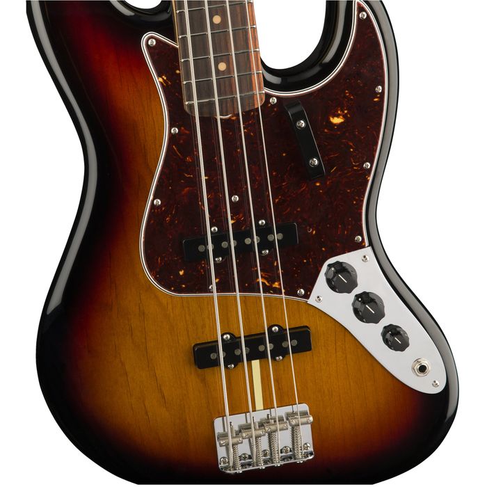 Bajo-Electrico-Fender-Jazz-Bass-American-Original--60S-4C-RWN-Estuche-rigido-de-estilo-vintage-Sunburst