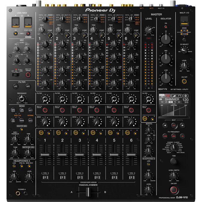 Mixer-Pioneer-Djm-v10-Dj-6-Canales-4-Eq-Control-Midi-Beat-Fx