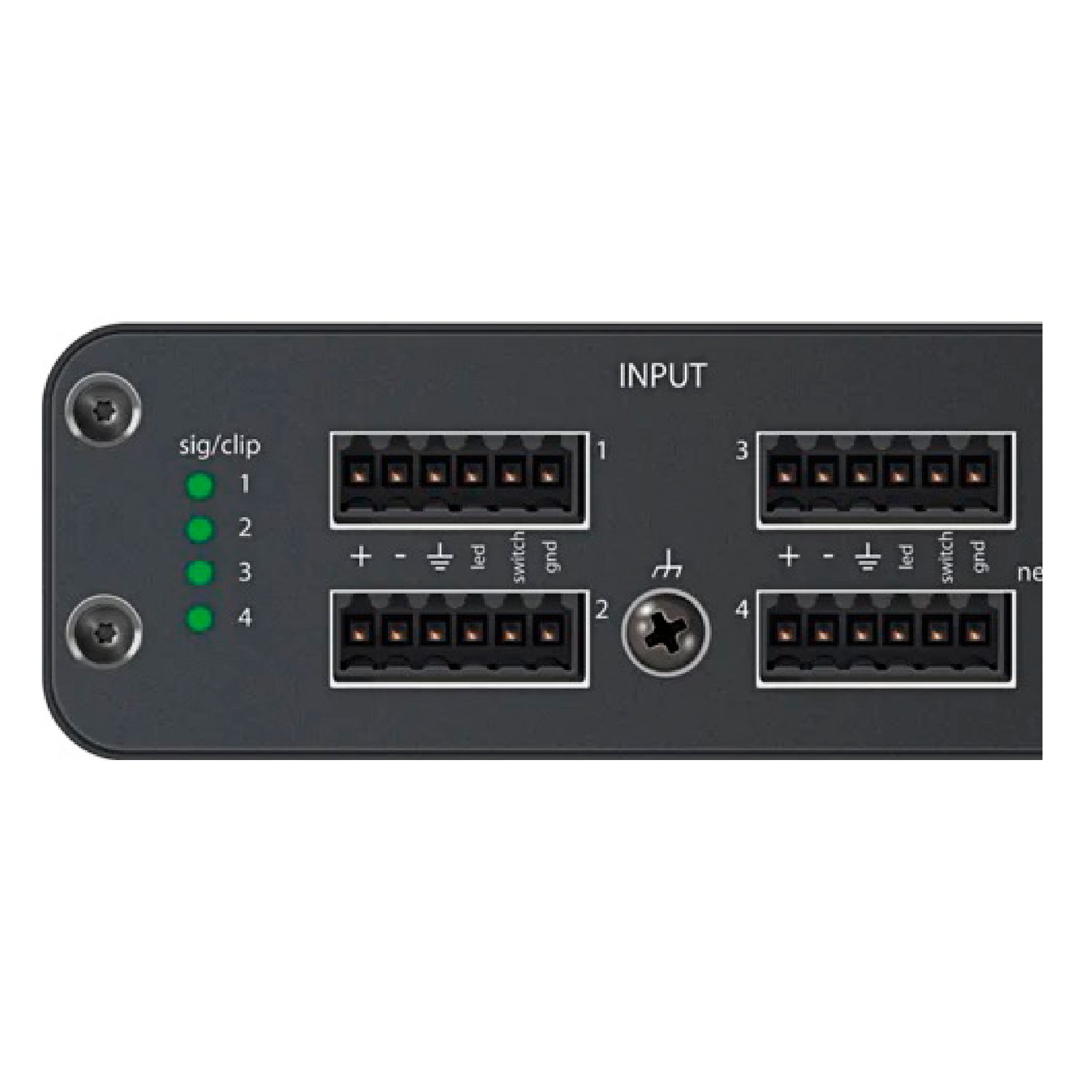 Interface de red de audio Shure ANI4INBLOCK DANTE Baires Rocks