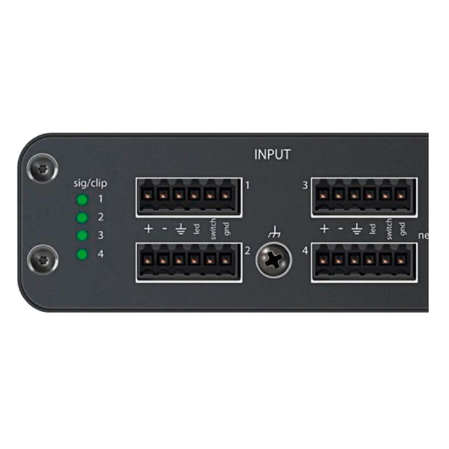 Interface de red de audio Shure ANI4INBLOCK DANTE Baires Rocks