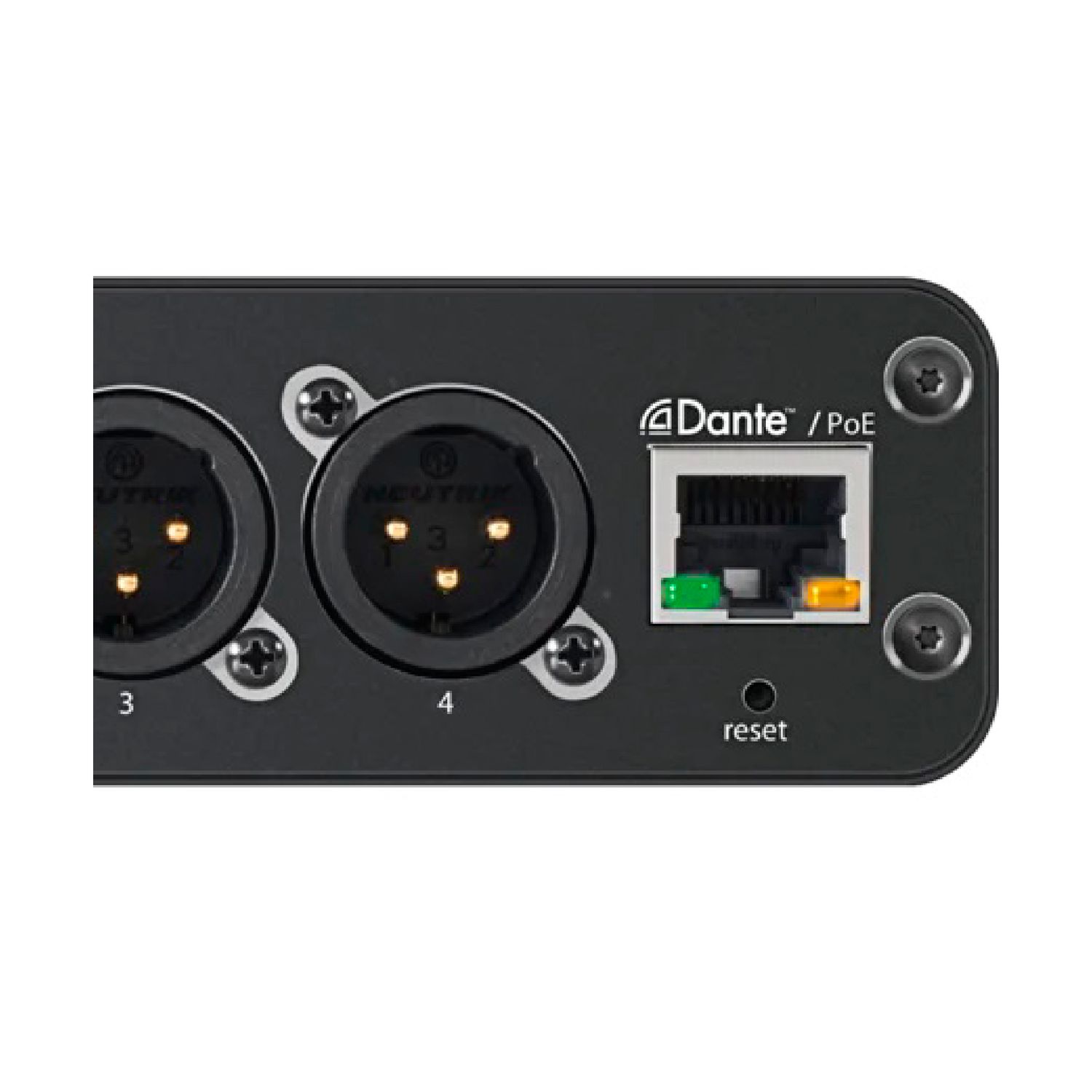 Interface de red de audio Shure ANI4OUTXLR DANTE Baires Rocks