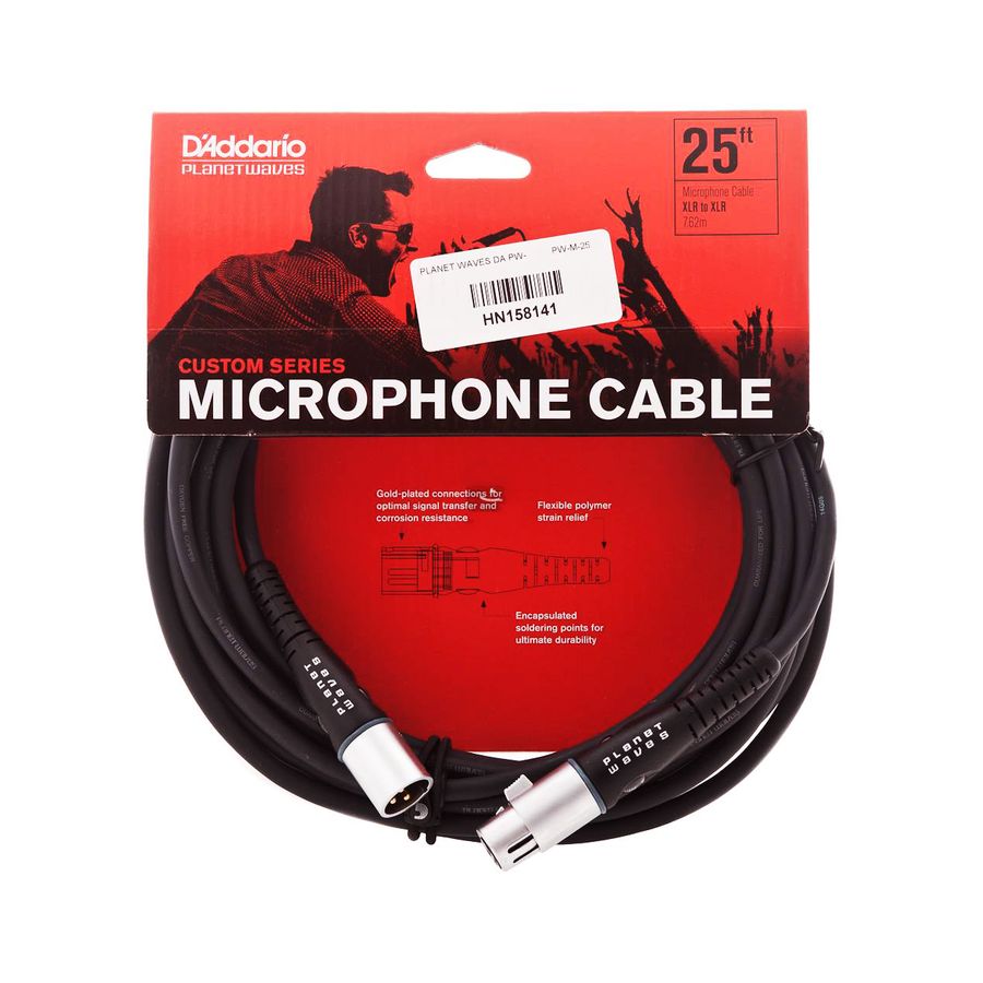 Cable-Daddario-Pw-m-25-Xlr-xlr-75m-Classic-Series-Pro-Microfono