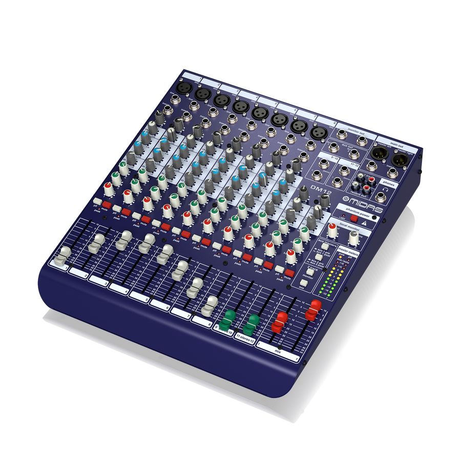 Mixer Consola Analógico de 12 Canales Midas DM12 8 Preamplificadores Baires Rocks