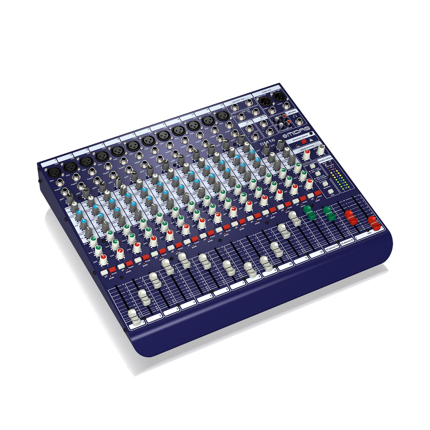 Mixer Consola Analógico De 16 Canales Midas Dm12 12 Preamplificadores 9609