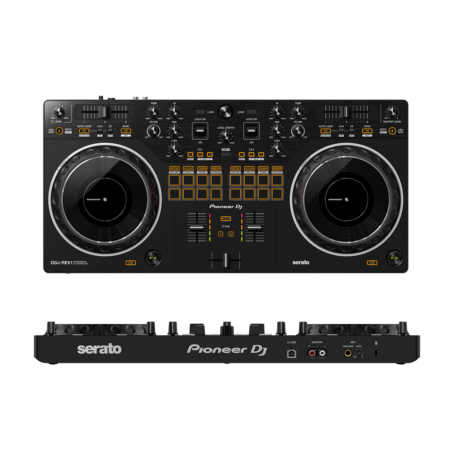  RolandControlador de DJ de cuatro canales y cuatro cubiertas  con la actualización de Serato DJ PRO (DJ-202) : Instrumentos Musicales