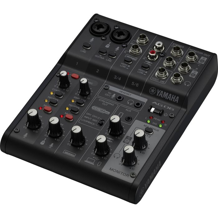 Consola-Yamaha-Ag06-Mk2-Mixer-Usb-Interface-De-Audio-Negra