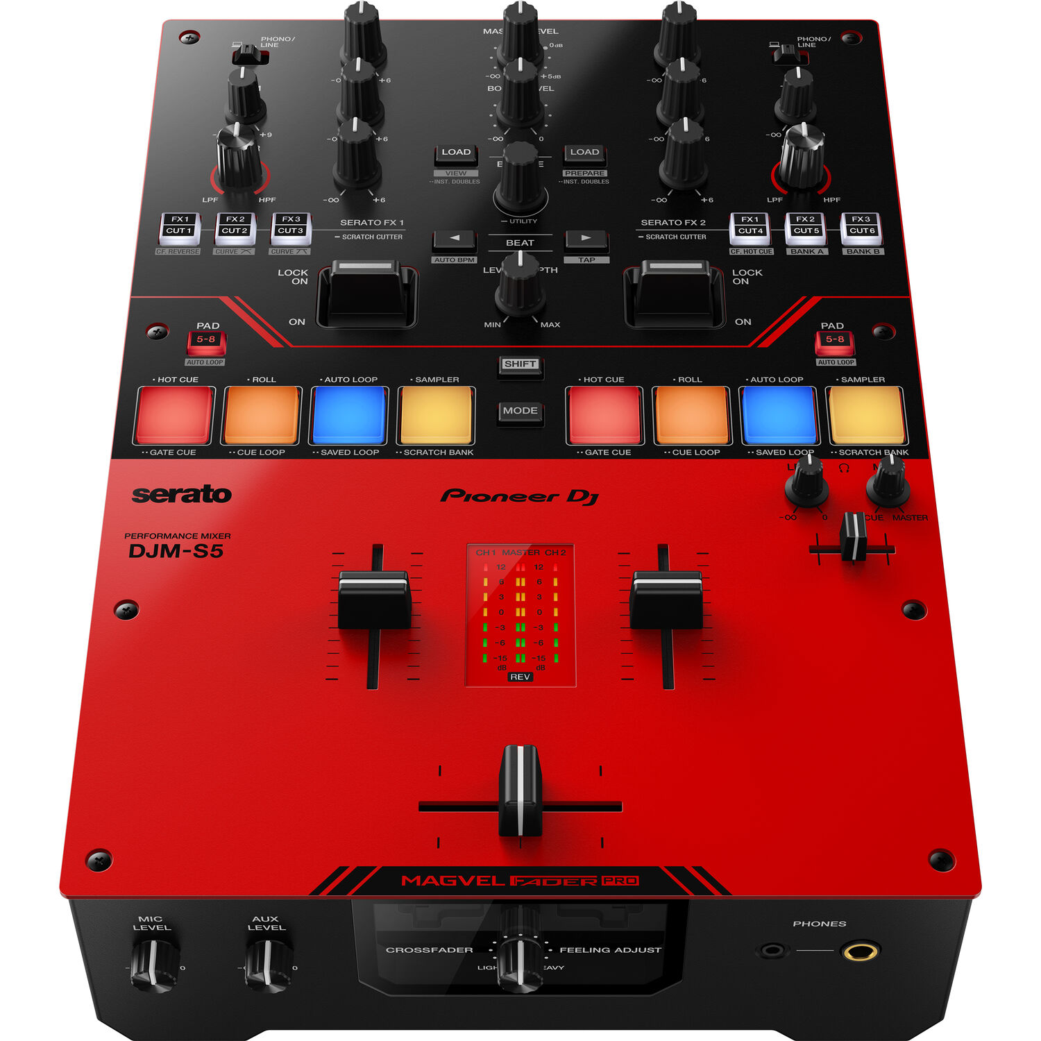 Mixer Dj Pioneer Djms5 2 Canales Para Scratch Serato Dvs alimentado