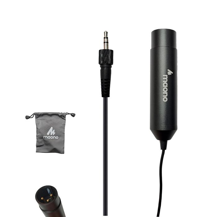 Adaptador-De-Audio-Maono-Adx35-3.5mm-A-Xlr-Color-Negro