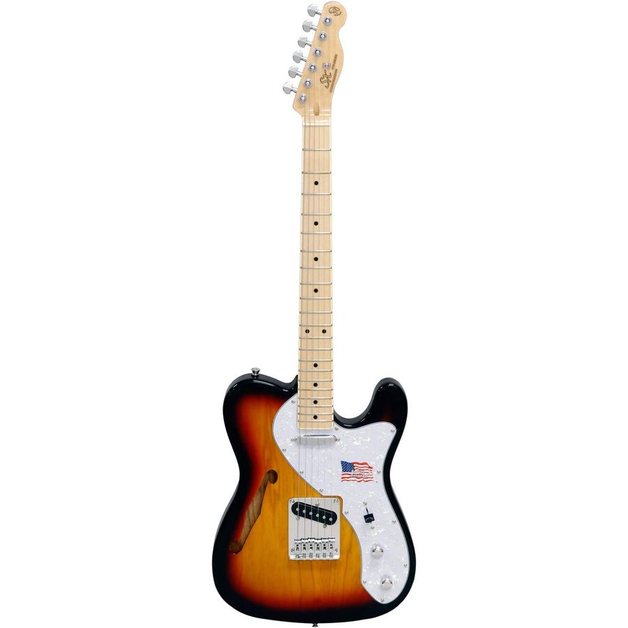 Guitarra-Electrica-Telecaster-SX-STL-H-3TS-Semi-Hollow-Ash-Series-con-Funda-color-Sunburts