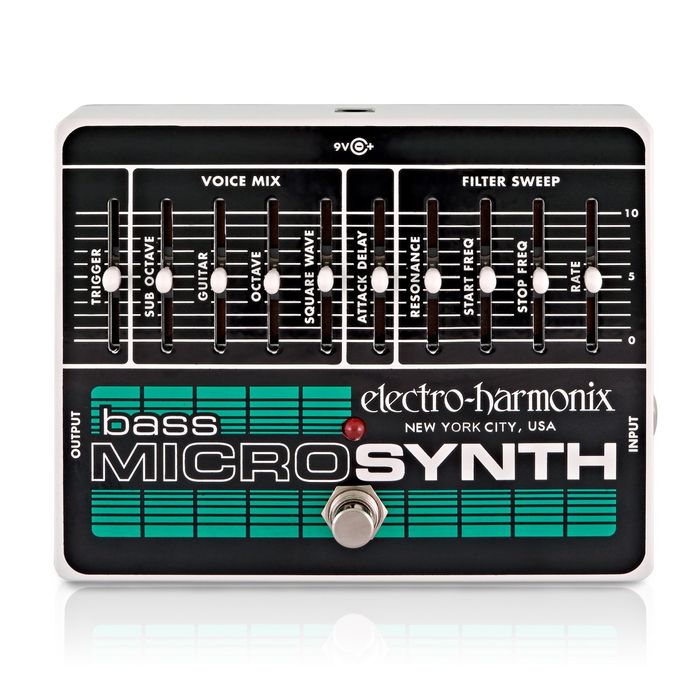 Pedal-Efecto-Electro-Harmonix-Bass-Microsynth-Para-Bajo-Negro