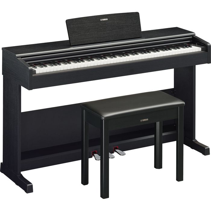 Piano-Digital-Yamaha-Ydp105-Con-Mueble-88-Teclas-Pedalera-Negro