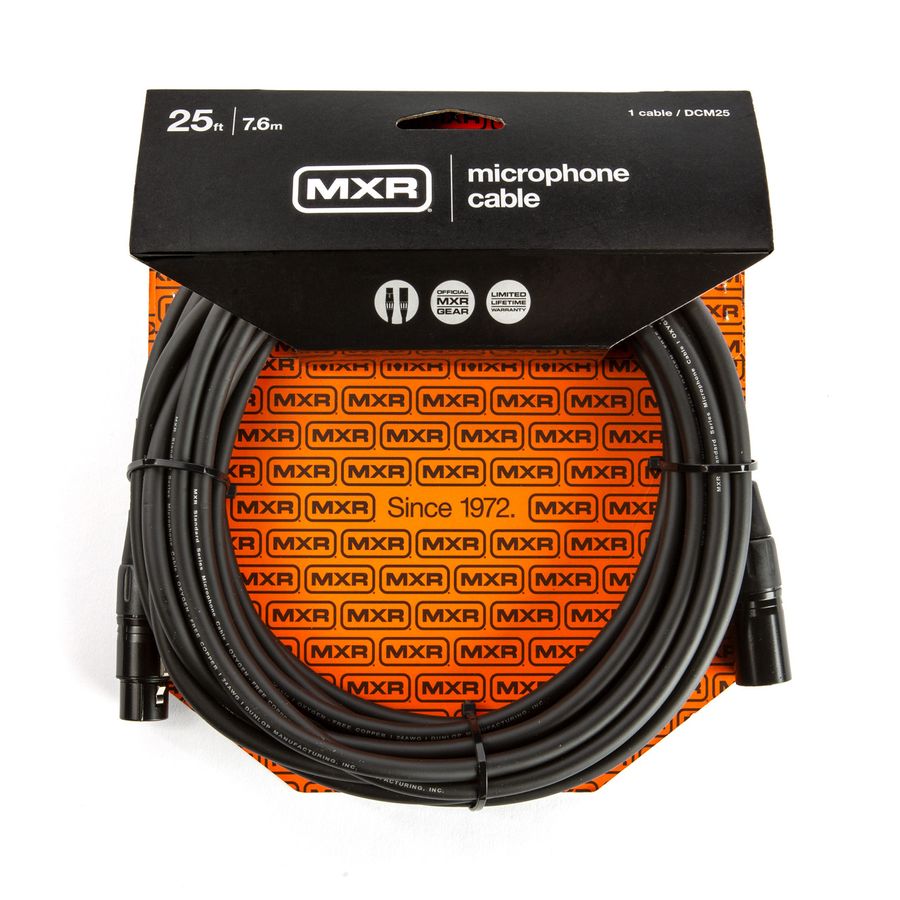 Cable-Microfono-Mxr-Dcm25-Canon-25-Ft-7.6-Metros-Negro