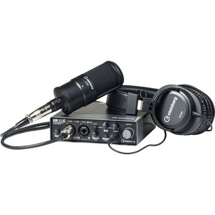 Pack-Interfaz-De-Audio-Steinberg-UR22CRPACK-CR-Recording-Pack-Microfono---Interfaz---Auricular