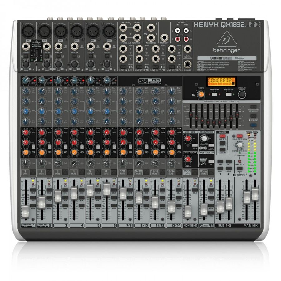 Mixer-Behringer-Qx1832usb-Xenyx-18-Canales-Analogica-Gris