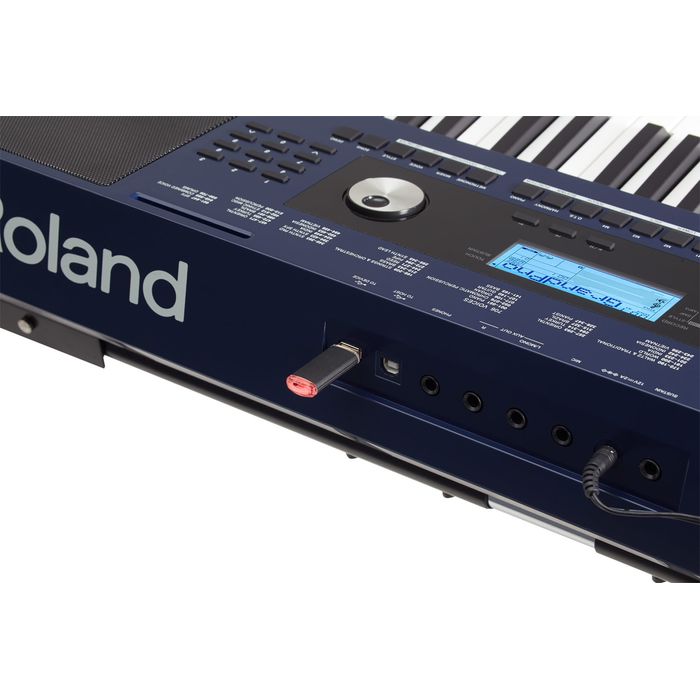 Teclado-Organo-Roland-Ex30-Arranger-De-61-Teclas-Azul