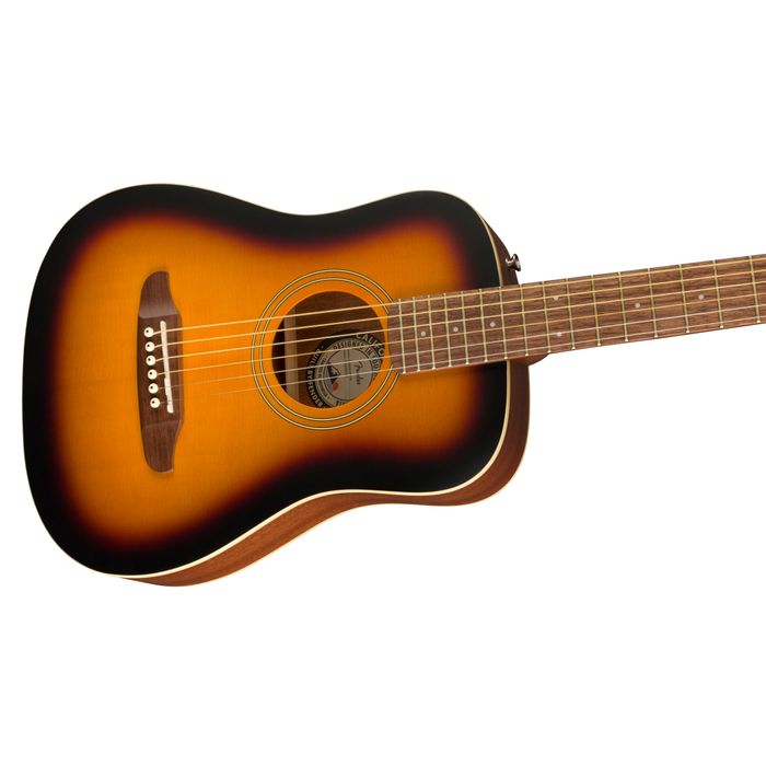 Guitarra-Acustica-Fender-Redondo-Mini-W-b-Tamaño-3-4-Color-Sunburst